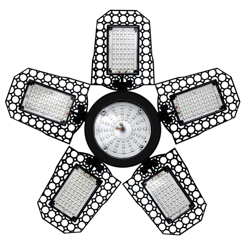 LED φως ανάπτυξης φυτών με φάσμα κόκκινο-μπλε, αναδιπλούμενος σχεδιασμός, 216/252/288 LED, είσοδος AC100-277V, περίβλημα ABS+PC, βάρος 295 g