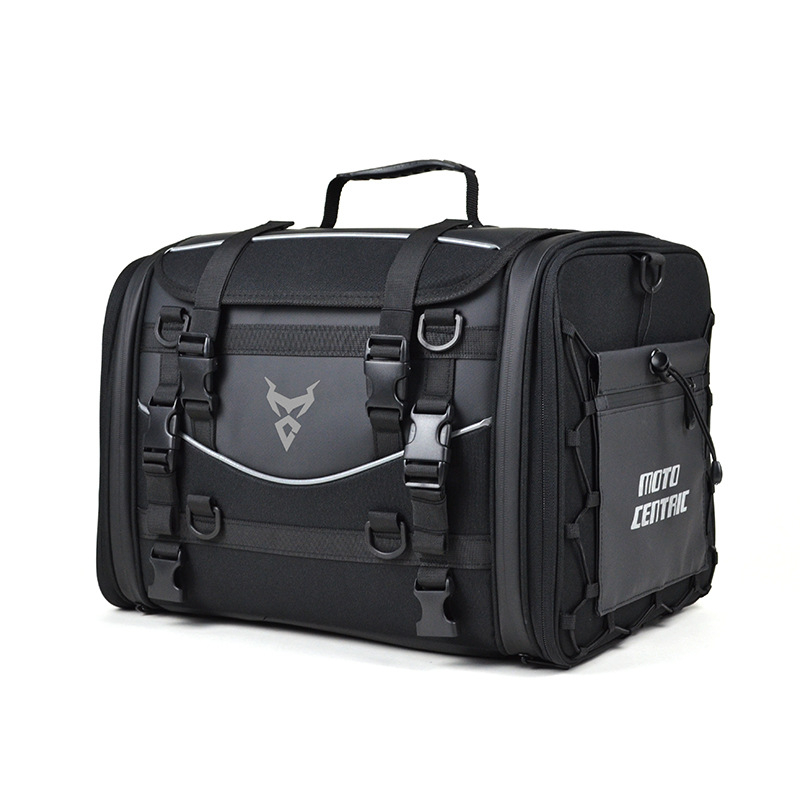 MOTOCENTRIC Knight στιλ τσάντα για το πίσω κάθισμα μοτοσικλέτας 0125 Touring Tail Bag — Αδιάβροχη, Μεγάλη χωρητικότητα, Πολυλειτουργική αποθήκευση ταξιδιού