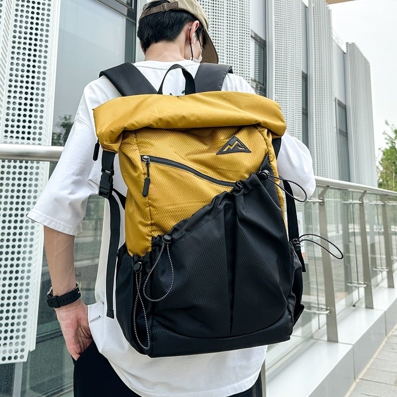 Lányok iskolatáskája — nylon, kapacitás 20–35 L, kompatibil 15 hüvelykes laptophoz, légáteresztő, légpárnás vállpántok