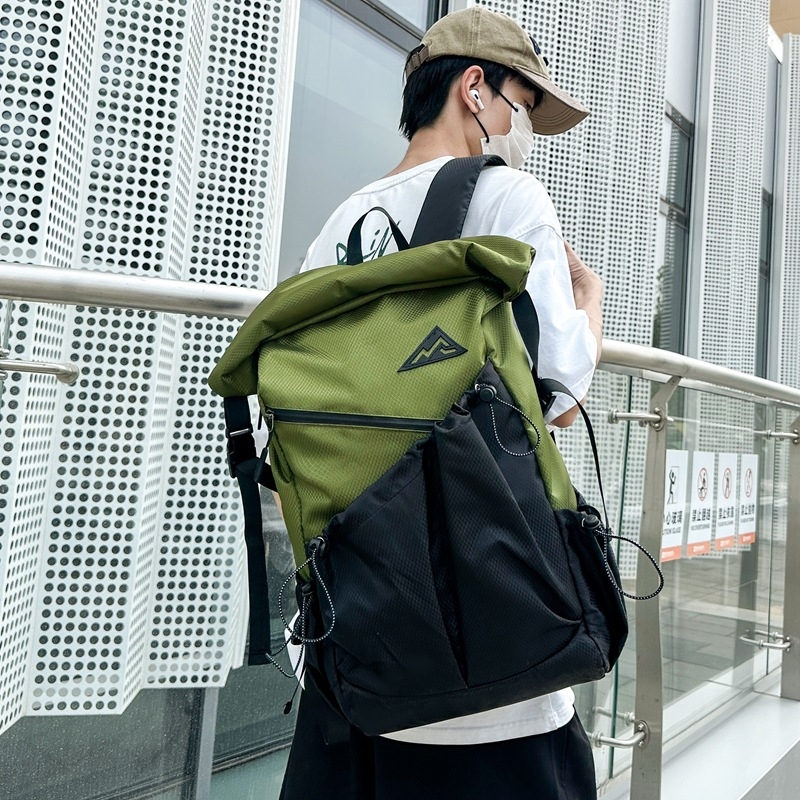 Lányok iskolatáskája — nylon, kapacitás 20–35 L, kompatibil 15 hüvelykes laptophoz, légáteresztő, légpárnás vállpántok