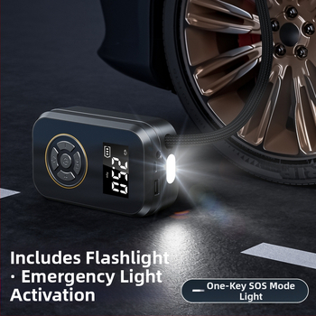 Φορητή αντλία αέρα αυτοκινήτου – 120W, 25 L/min, ψηφιακή οθόνη, φόρτιση USB, εξαιρετικά γρήγορη πλήρωση