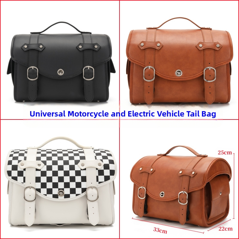 Мотоциклетна багажна чанта за багажник, отделяема, универсална съвместимост, дебел стил, персонализируема