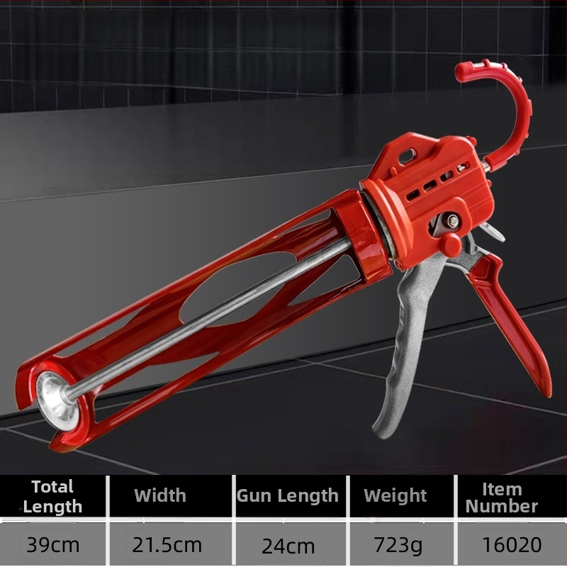 Пистолет за уплътнител, алуминиев корпус, серия: уплътнителен пистолет, тегло 0.7 кг