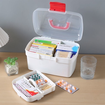 Φορητό πλαστικό κουτί φαρμάκων, Μοντέλο 1, 1 Διαμέρισμα