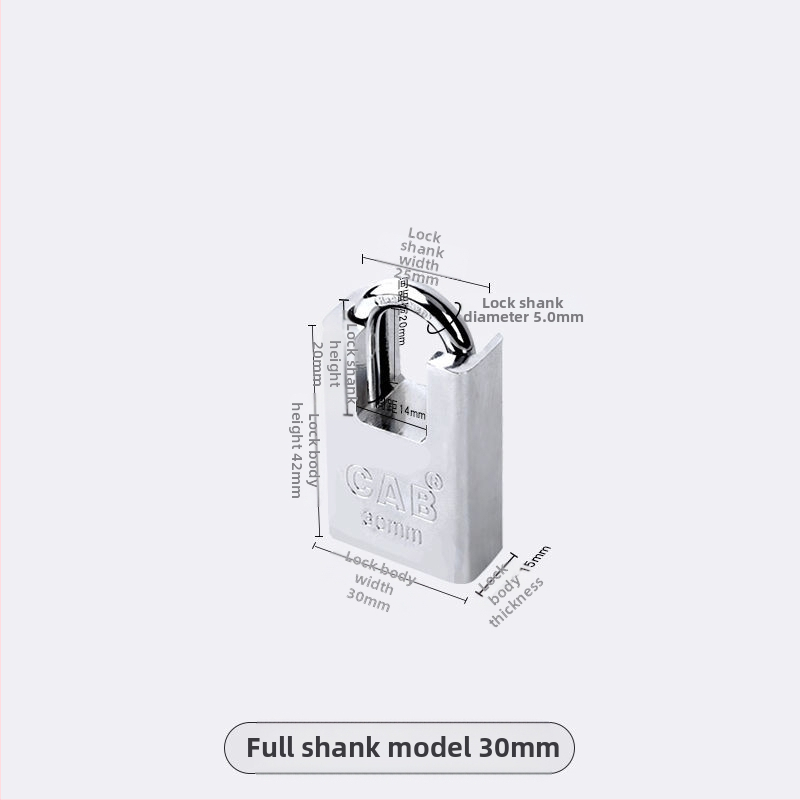 Mājsaimniecības slēdzene - Blade lock, sakausējuma tērauds, upsecurity, piemērots somām, skapjiem, atvilktnēm un durvīm