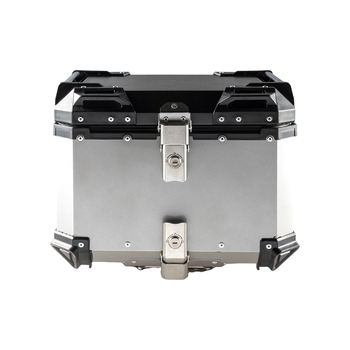 Αλουμινένιο κιβώτιο αποθήκευσης μοτοσικλέτας από κράμα αλουμινίου, αποσπώμενο και αδιάβροχο, χωρητικότητας 36/45/56/65 L, συμβατό με τα περισσότερα μοντέλα
