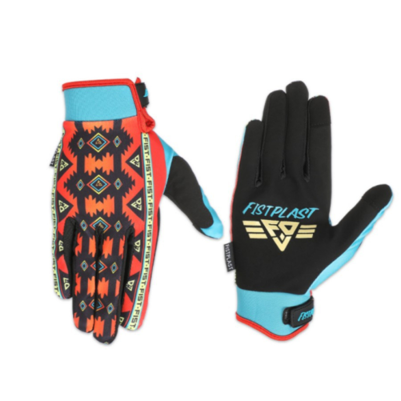 Dviračių pirštinės – etninis liepsnos bosniškasis stilius, ilgi pirštai liečiamam ekranui, nailonas (Prekės ženklas: fistplast; Suaugusieji; Unisex)