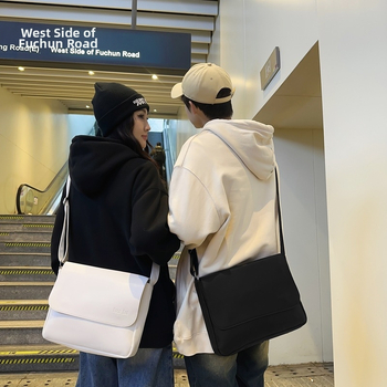 Мъжка чанта за рамо – PU материя, дишаща и водоустойчива, износоустойчива, уличен стил, кръстосана презрамка