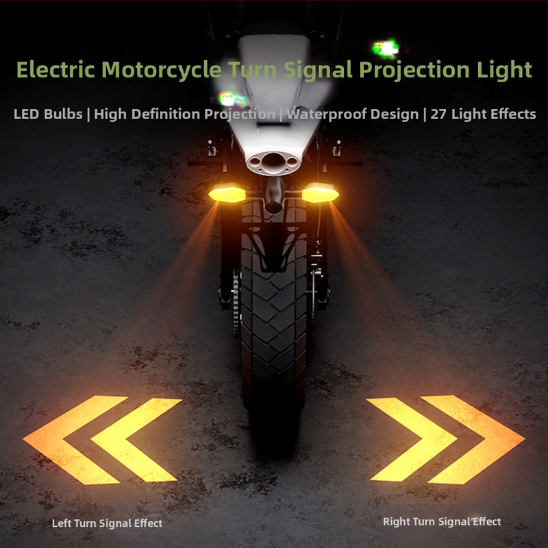 LED προβολέας σήματος στροφής για ηλεκτρικό μοτοποδήλατο, 9.5W 12V, Τύπος a.b σήμα στροφής, LED διάρκεια ζωής 30000h