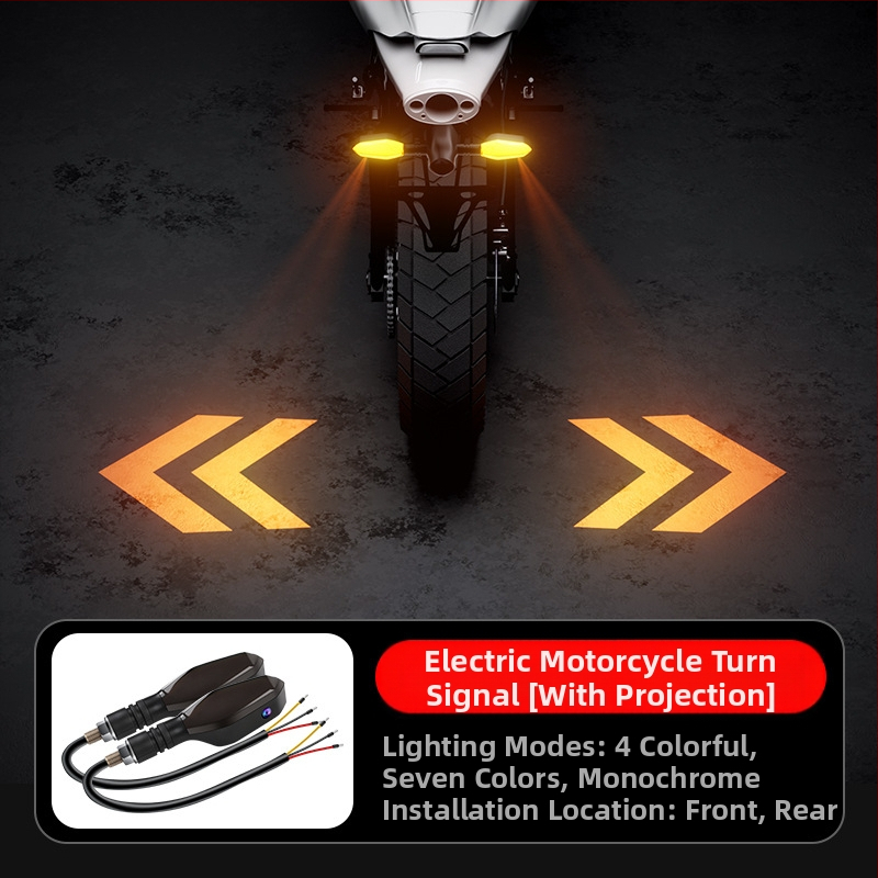LED προβολέας σήματος στροφής για ηλεκτρικό μοτοποδήλατο, 9.5W 12V, Τύπος a.b σήμα στροφής, LED διάρκεια ζωής 30000h