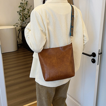 Τσάντα Tote PU, Street-Style, Φερμουάρ, Εσωτερική επένδυση πολυεστέρα, Οριζόντιο τετράγωνο σχήμα