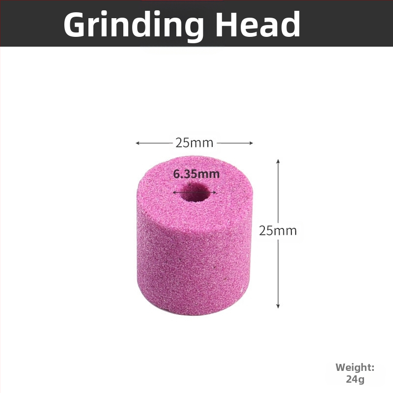 Pārnēsājamais slīpēšanas rīks urbjmašīnai, cilindriskas galvas tips, ABS metāla korpuss, modelis 25×25, pielietojums: slīpēšanas galva