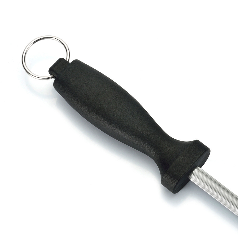 Chuyifang nerūdijančio plieno rankinis aštrintojas virtuvės peiliams; logotipo pritaikymas galimas; licencijuotos privačios prekės; kilmės vieta Yangjiang; šiuolaikiškas minimalistinis dizainas