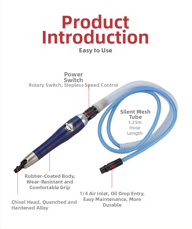 Пневматична ултразвукова машина за полиране на форми с файл, реципрочна шлифовъчна машина за форми, 35000 об/мин, вход 1/4", 6 бара, 0.5 кг