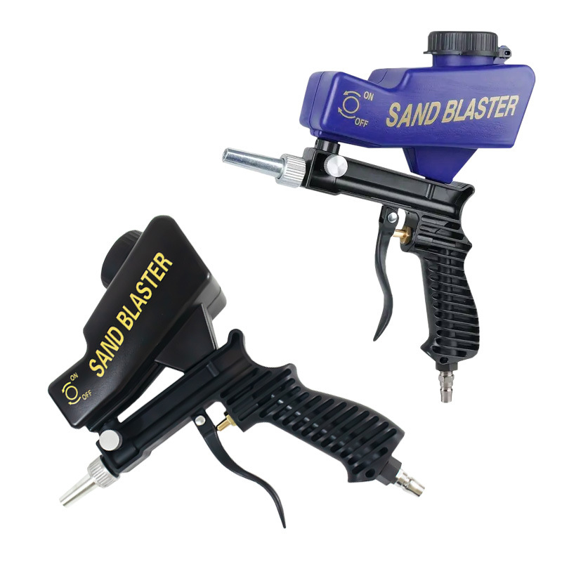 Пневматична пясъкоструйка, преносима ръчна, компактна конструкция за отстраняване на ръжда