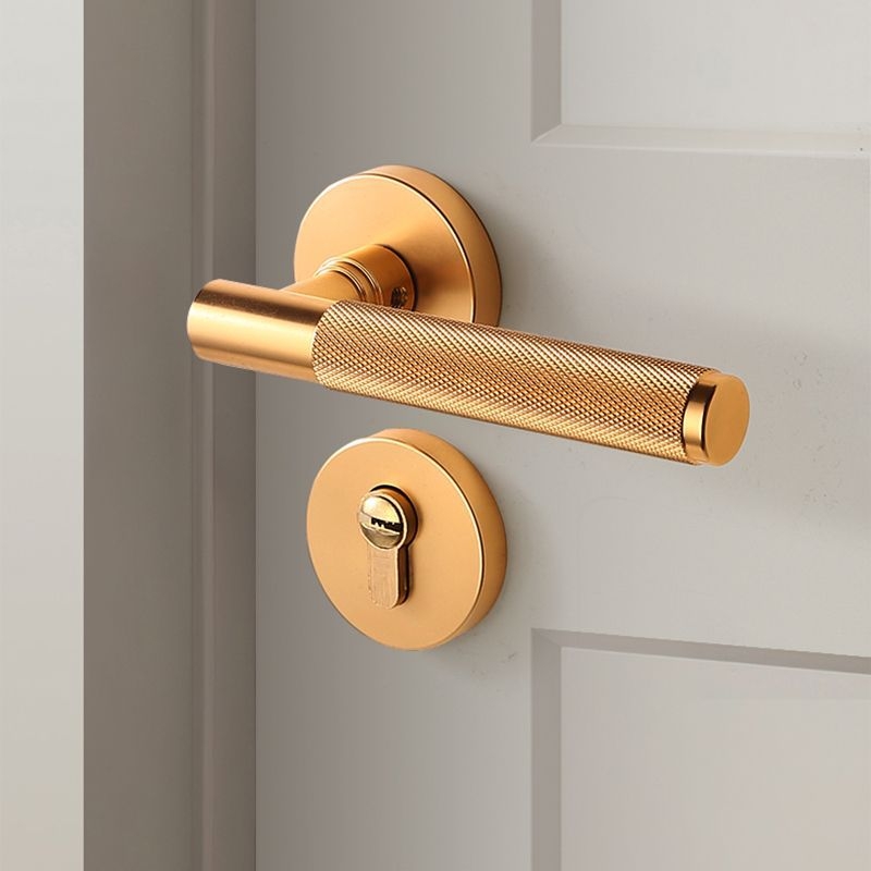 Unutarnja ručica vrata s mehanizmom zaključavanja za drvena vrata, model F01-A05, materijal aluminijev oksid, moderan minimalistički stil, mogućnost prilagodbe