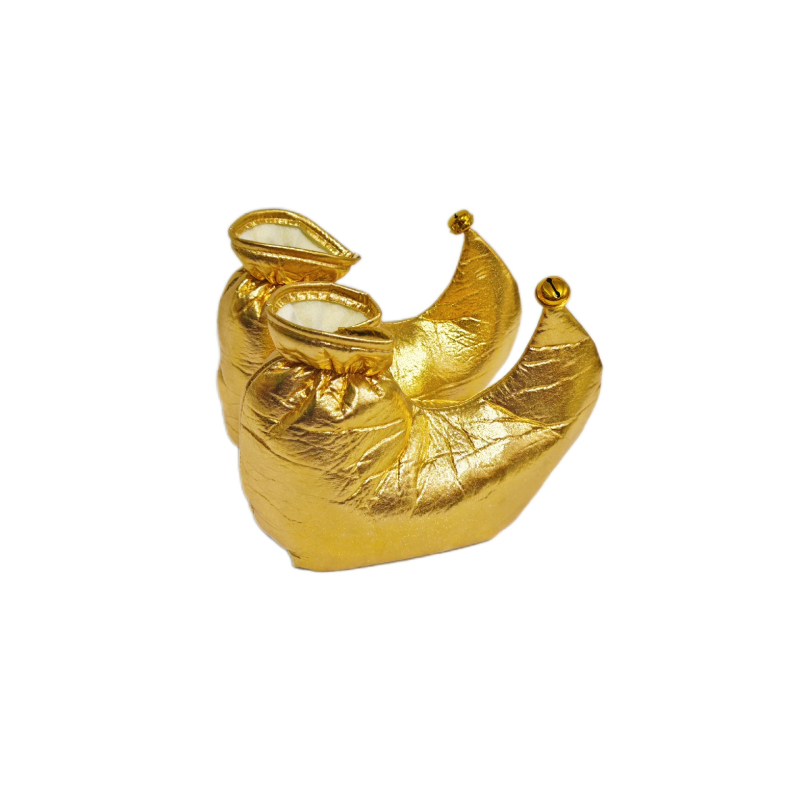 Παπούτσια Κλόουν για Χριστουγεννιάτικο πάρτι και cosplay παραστάσεις — Υλικό: Ύφασμα, Συσκευασία: PP σακούλα, Μάρκα Gathering, Ιδανικά ως δώρο για πάρτι, Κατάλληλες γιορτές: Χριστούγεννα, Χάλοουϊν, Πάσχα