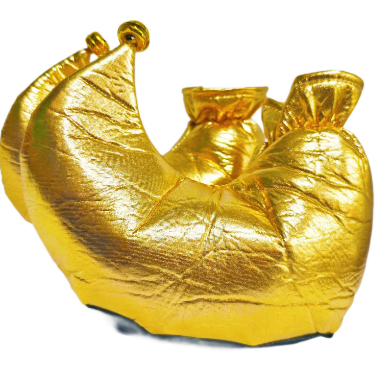 Παπούτσια Κλόουν για Χριστουγεννιάτικο πάρτι και cosplay παραστάσεις — Υλικό: Ύφασμα, Συσκευασία: PP σακούλα, Μάρκα Gathering, Ιδανικά ως δώρο για πάρτι, Κατάλληλες γιορτές: Χριστούγεννα, Χάλοουϊν, Πάσχα