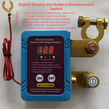 HLS ZJA-033 διακόπτης αποσύνδεσης μπαταρίας αυτοκινήτου 12V; δυνατότητα προσαρμογής; συμβατός με κινητήρες έως 6 κύλινδροι και όλα τα μοντέλα