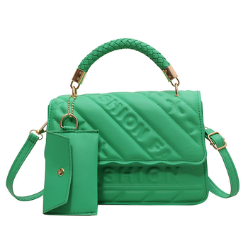 Γυναικεία τσάντα PU σε στυλ δρόμου, οριζόντιο τετράγωνο σχήμα, κλείσιμο με φερμουάρ, επένδυση πολυεστέρα, τρισδιάστατος εξωτερικός σχεδιασμός, μιά λαβή, θήκη για κινητό, κατάλληλη για καθημερινή χρήση, Καλοκαίρι 2023