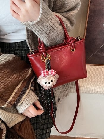 Bucket bag, PU δέρμα, αστικός μινιμαλισμός, μαγνητικό κλείσιμο, εσωτερική τσέπη με φερμουάρ