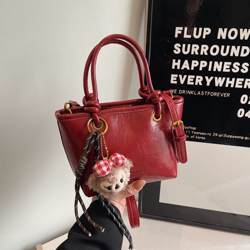 Bucket bag, PU δέρμα, αστικός μινιμαλισμός, μαγνητικό κλείσιμο, εσωτερική τσέπη με φερμουάρ