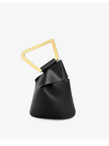 PU Bucket táska, lágy anyagú, nyitott felső, poliészter bélés, bucket forma