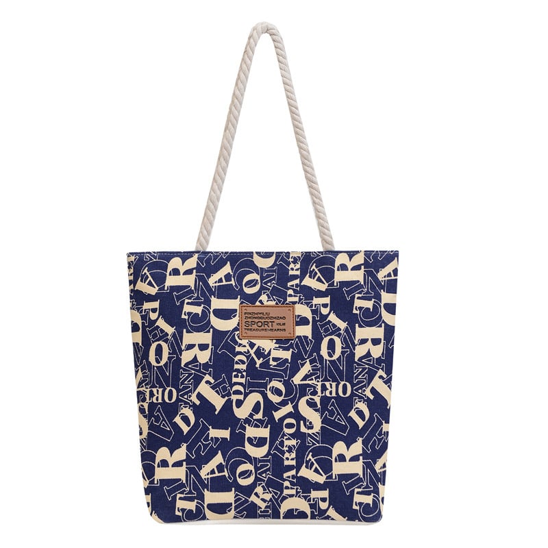Canvas tote táska, utcai stílus, cipzár, poliészter bélés, mobiltok, dupla vállpánt