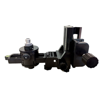 Многофункционален пан-tilt нивелир с лазерен принцип, телескопична тръба, инфрачервена база и 360° въртяща скоба за повдигане