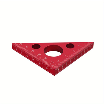 Правоъгълен измерител 45/90°, алуминиева сплав, тънък дизайн, инструмент за измерване на височина за дърводелски маси