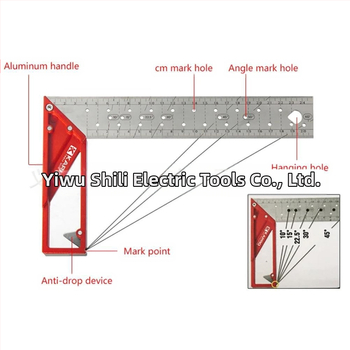 Дърводелски метален квадрат (Real profit, материал: неръждаема стомана, за дърводелство)