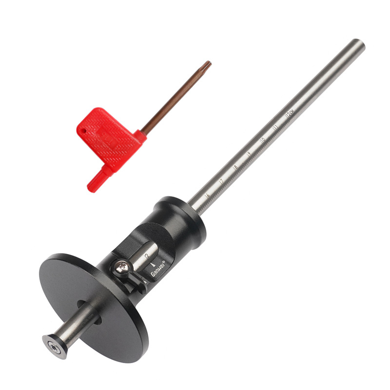 Дърводелски маркировач BH-9988 с карбидно острие, европейски стил, паралелен за маркиране на гнезда, обхват 0–120 мм, материал алуминиева сплав/неръждаема стомана