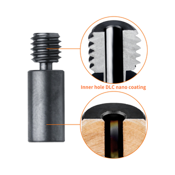 Дюза за 3D принтер Elves: биметално гърло с DLC нано покритие, съвместимо с Ender3-s1, CR10 и CR6-SE