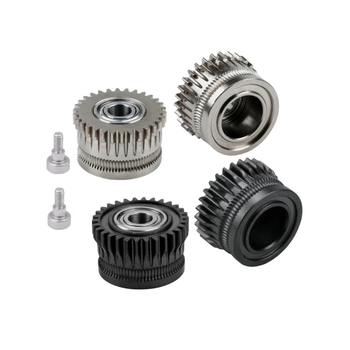 Екструдерна зъбна предавка – двойна зъбна предавка, закалена стомана, съвместима с K1/K1C/Ender3 V3, версия 3.0