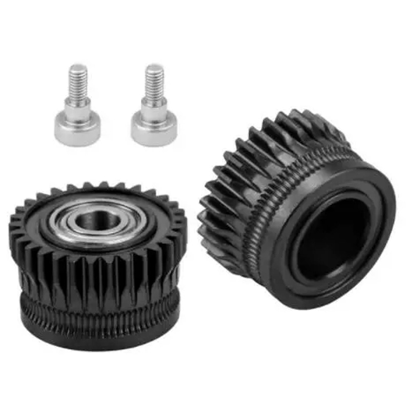 Екструдерна зъбна предавка – двойна зъбна предавка, закалена стомана, съвместима с K1/K1C/Ender3 V3, версия 3.0