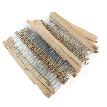 Eiechip Комплект карбонови резистори, 0.25W, 56 стойности на съпротивленията, 860 броя, висок прецизитет