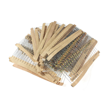 Eiechip Комплект карбонови резистори, 0.25W, 56 стойности на съпротивленията, 860 броя, висок прецизитет