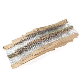 Eiechip Комплект карбонови резистори, 0.25W, 56 стойности на съпротивленията, 860 броя, висок прецизитет