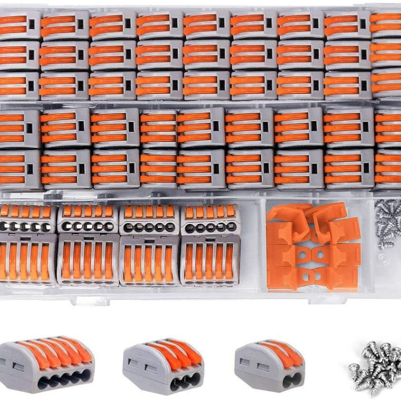 Set žičanih konektora PCT-212/213/215/21, kutija s 120 komada (Porijeklo: Zhejiang; Vrsta spoja: Connect; Primjena: Napajanje; Značka: Ice Rain)