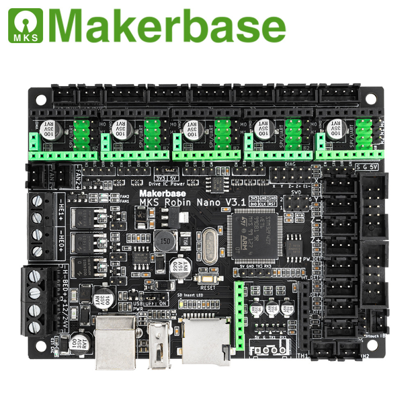 Makerbase MKS Robin Nano V3.1 3D принтер дънна платка с M4 ядро и TFT тъч екран