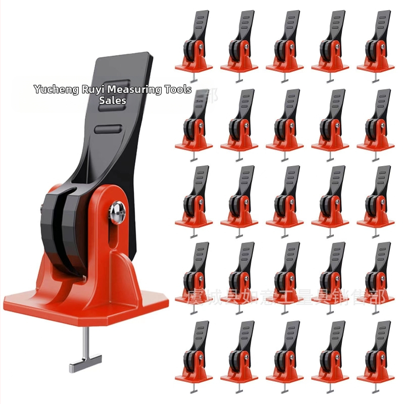 Aiwei инструмент за нивелиране на плочки с сменяеми стоманени игли и клип за прецизно позициониране