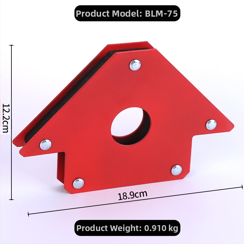 Xinshengtai magnetski držač za zavarivanje — snažan magnetski lokator, pomoćni držač za zavarivanje, magnet pod pravim kutom, više kutova usisavanja
