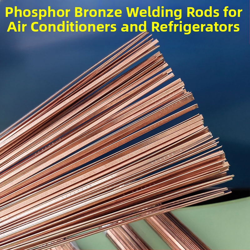 Elektroda za zavarivanje bakra i bakarnih legura s fosfornim bakrom, materijal fosforni bakar, zavarački napon 220 A, radna temperatura 100 °C, pogodna za hladnjake