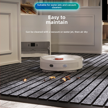 Πατάκι εισόδου από PVC, τετράγωνο σχήμα, ριγέ μοτίβο, μοντέρνο μινιμαλιστικό στυλ, πλένεται