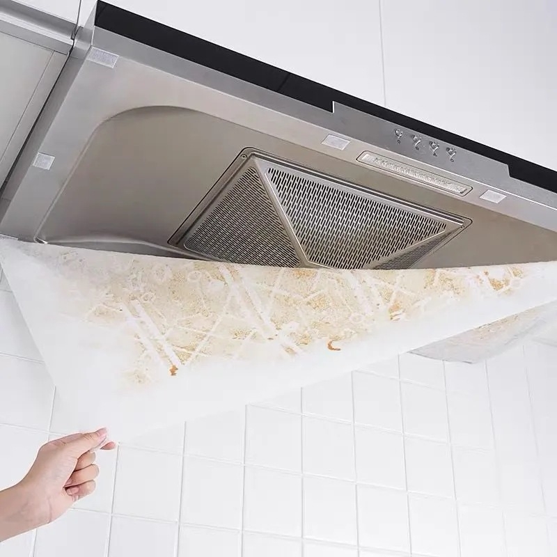 Zsírtaszító szűrőpapír a páraelszívóhoz (nem szövött anyag; 150 csomag)