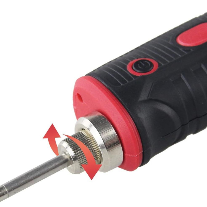 Glava lemilice - navojna, baterijsko napajanje, E10 sučelje, kompatibilno s bežičnim punjenjem