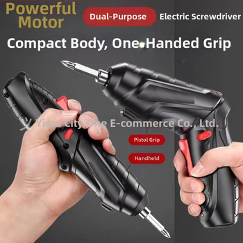 Πολυλειτουργικό φορητό ηλεκτρικό κατσαβίδι και συμπαγές τρυπάνι, επαναφορτιζόμενο, 46 τεμάχια σετ, χρωμιοβάνδιο ατσάλι, για βίδωμα στο σπίτι