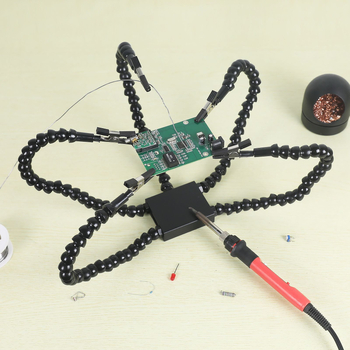 Vertikalne brzo-zakvačujuće kliješta za zavarivanje, PCB držač s četiri čeljusti i univerzalni fleksibilni nosač, 0,4 kg