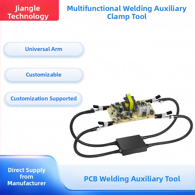 Vertikalne brzo-zakvačujuće kliješta za zavarivanje, PCB držač s četiri čeljusti i univerzalni fleksibilni nosač, 0,4 kg