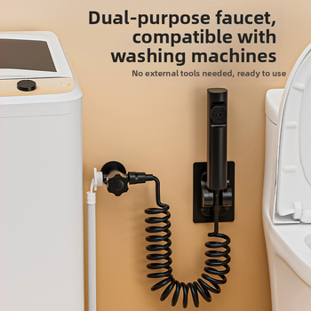 Držač od nehrđajućeg čelika za toaletni prskalj – ugrađivanje u zid, bez bušenja, viseći držač, promjer otvora 4 mm, model J-WYJ, radni tlak 1 MPa